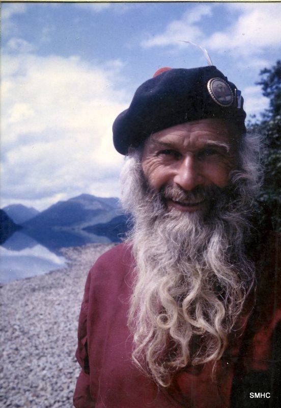 Davie Glenn sporting his Cap Badge